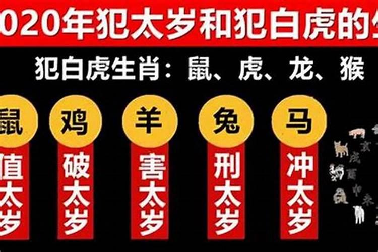 2020年犯太岁的四大生肖是哪四个生肖属相