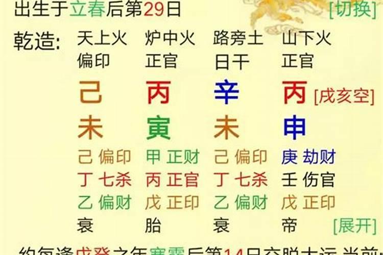 八字算命婚姻时间