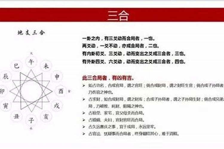 八字三合指哪三合