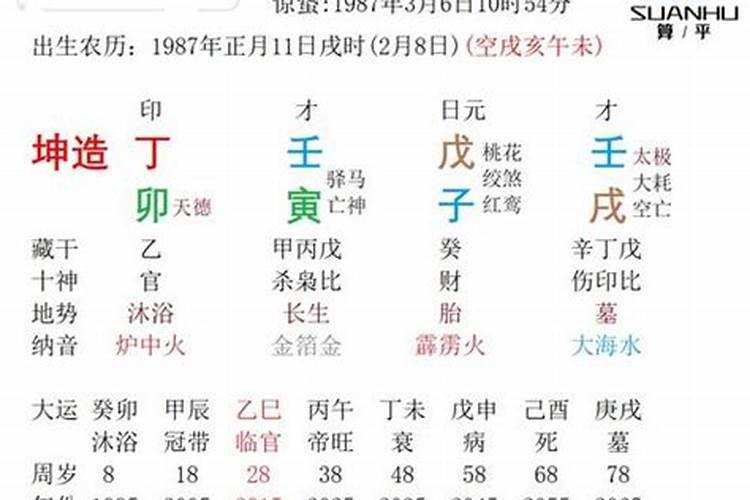 丁卯癸卯戊午八字