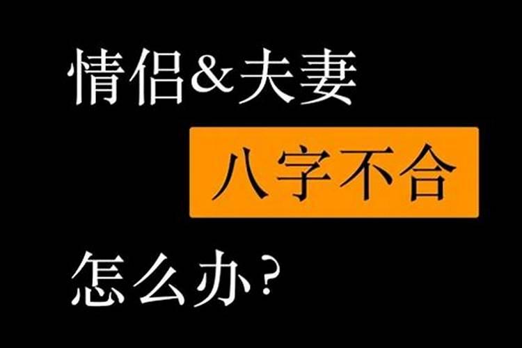 男女朋友八字不合