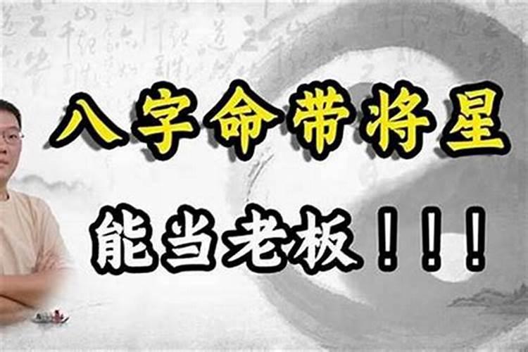 八字看工作机遇 八字日柱有将星是什么意思