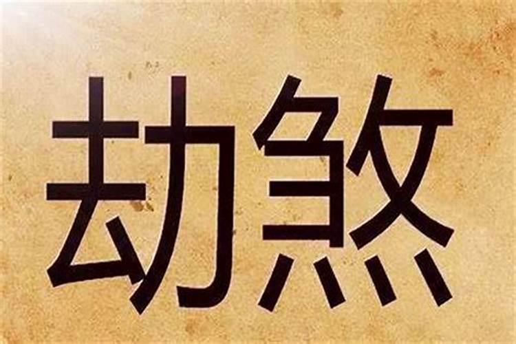 八字伤劫什么意思