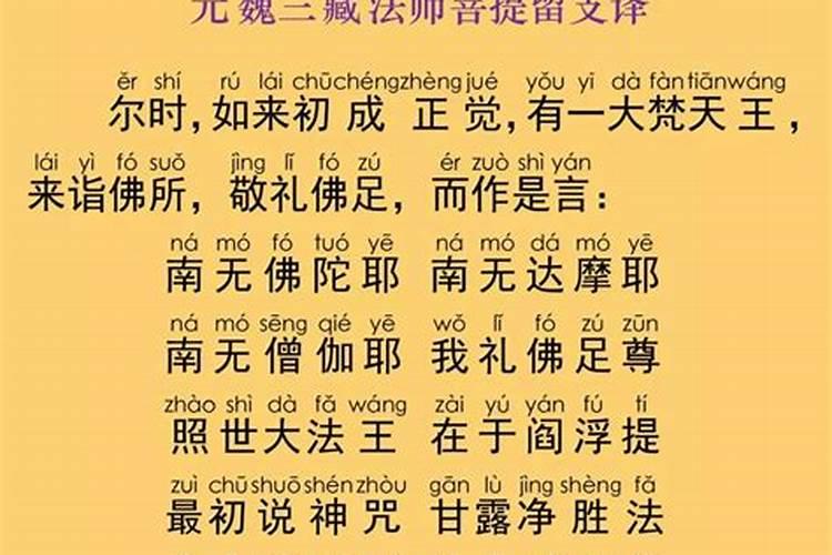 童子陀罗尼经全文