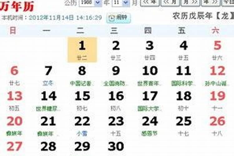 1988年4月27日农历是多少