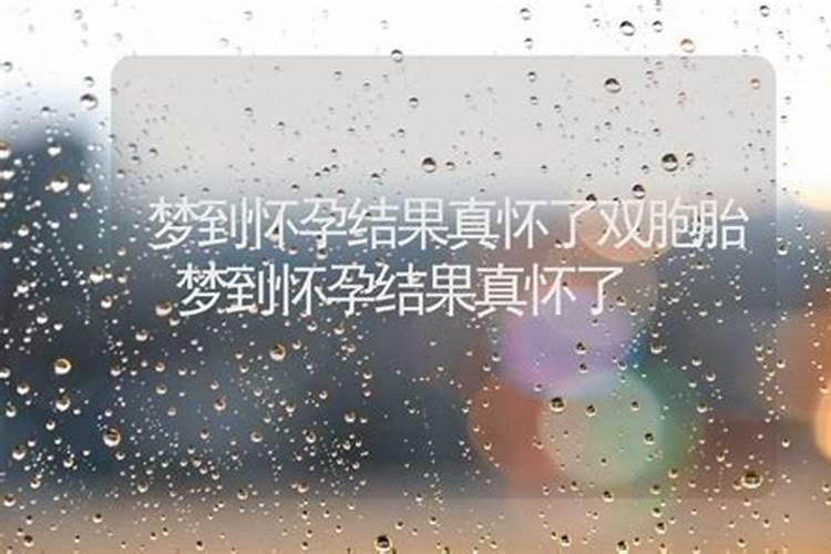 梦见怀了双胞胎又被自己打掉