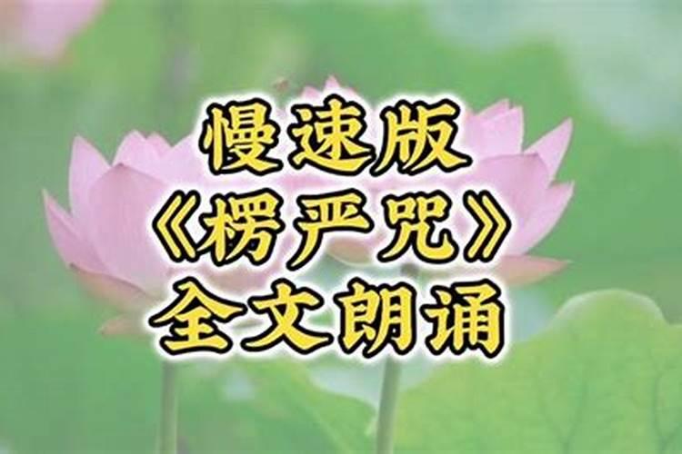 念楞严咒回向给孩子