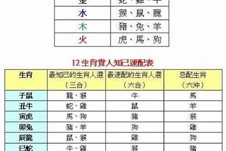 属相婚配三合是哪三合