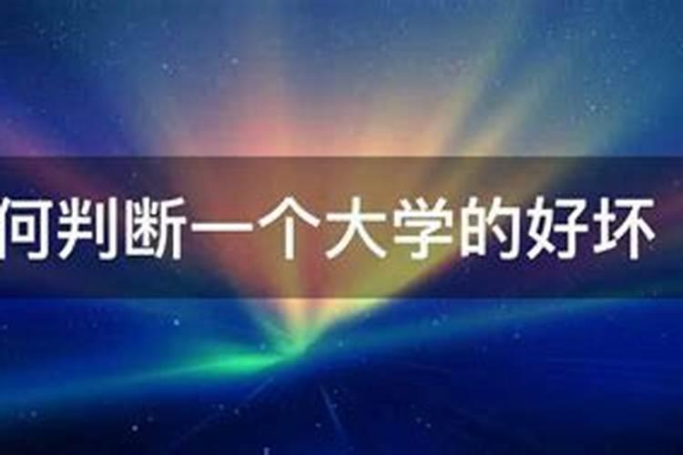 怎么看一个大学的好坏