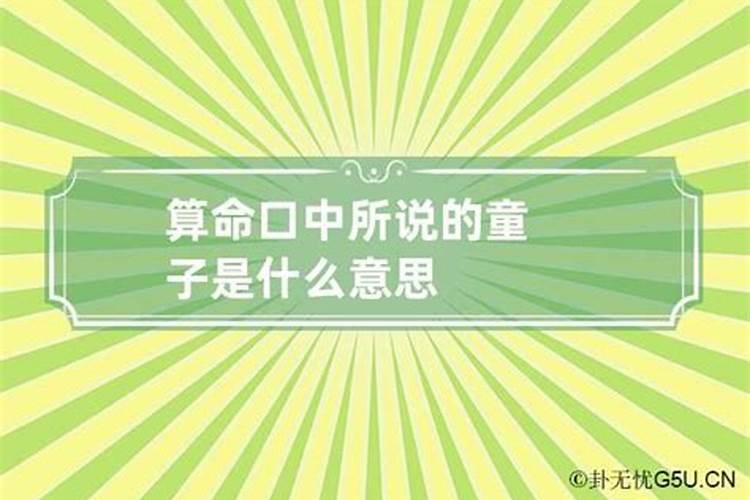 童子是什么意思命相