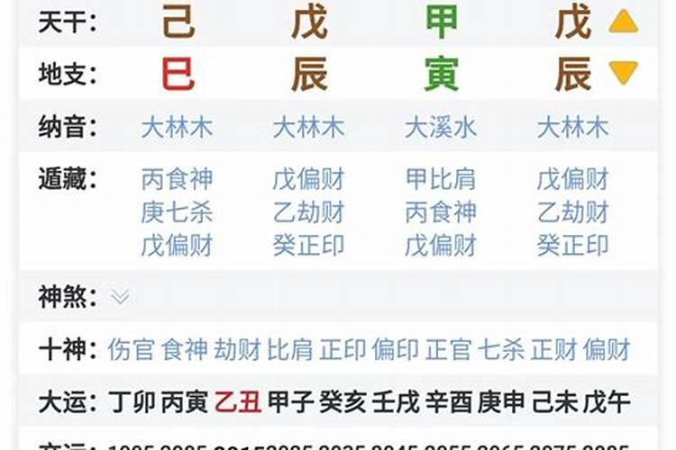 四柱八字精解分析