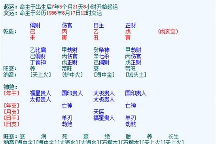 生辰八字算命方法大全