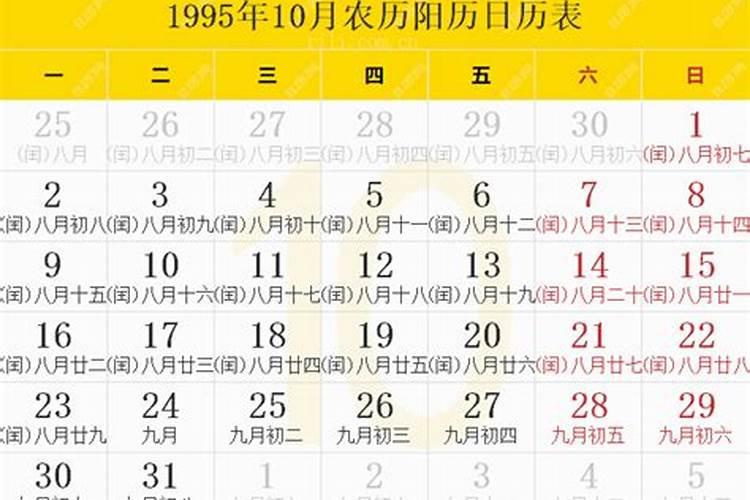 1995年1月8号农历腊月初八