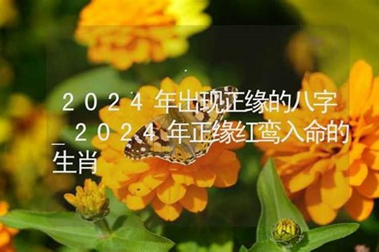 2024年正缘出现的八字