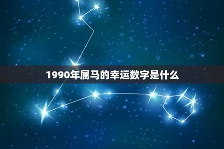 属马的幸运数字是多少1990年出生的