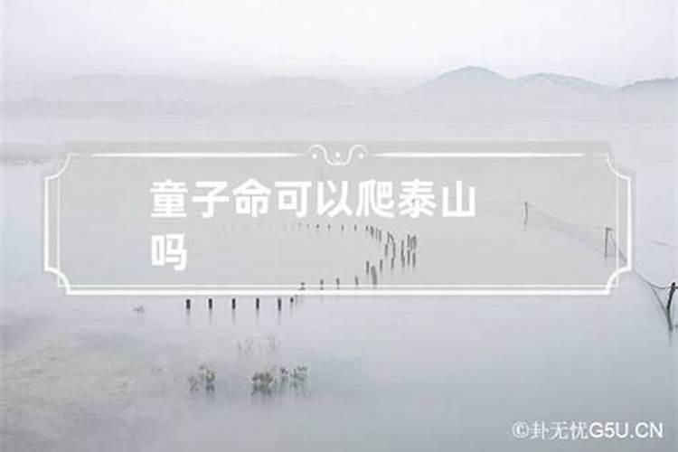 童子命能去泰山吗