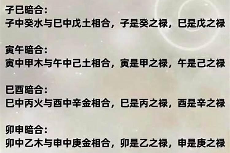 八字地支子丑合代表什么